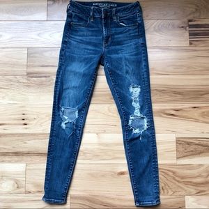American eagle ripped jeans size 2short